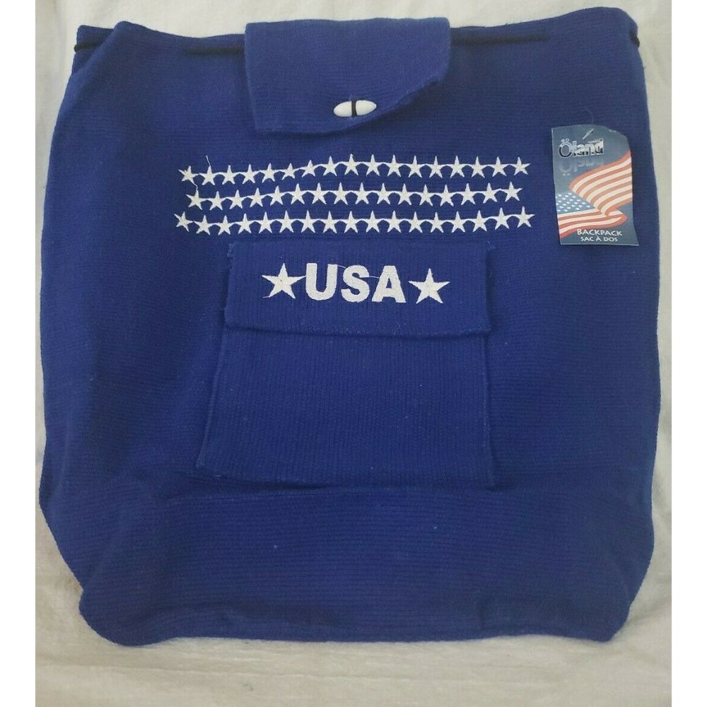Oland USA Backpack  Blue with USA Design